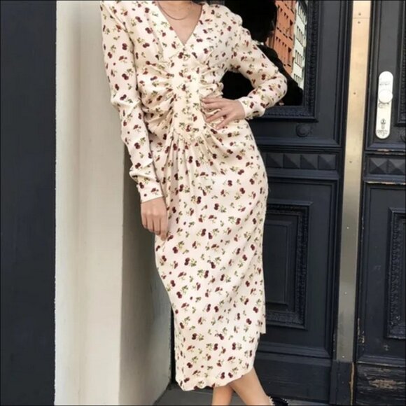 ROTATE by Birger Christensen Heather Dress in Raspberry - Size 36 - NWT - Picture 2 of 9